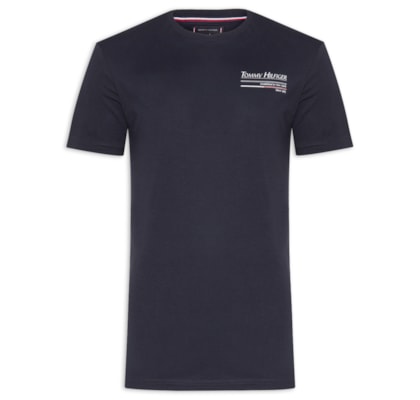 Camiseta Masculina Estampa Out Sailing Em Algodão - Azul