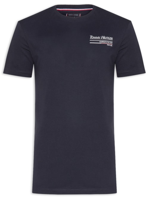 Camiseta Masculina Estampa Out Sailing Em Algodão - Azul