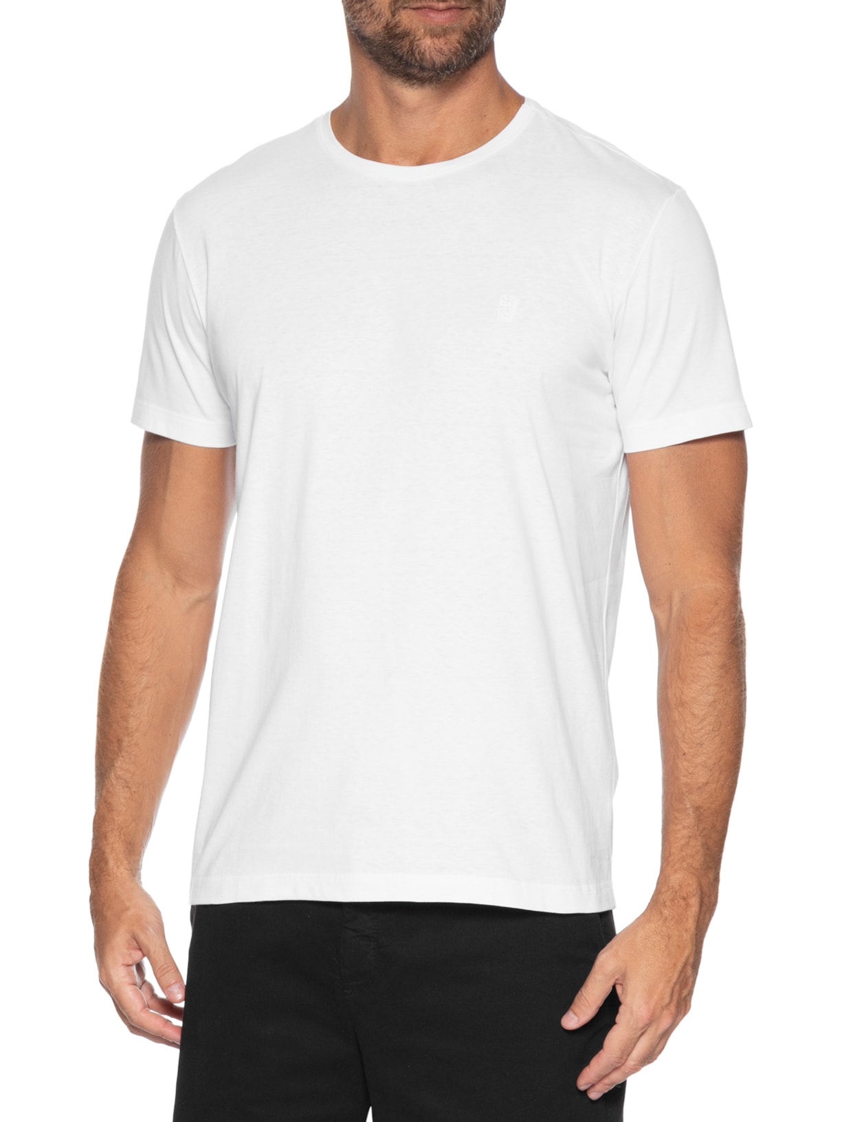 Camiseta Masculina Estampa Pedal Studio Branco Sergio K