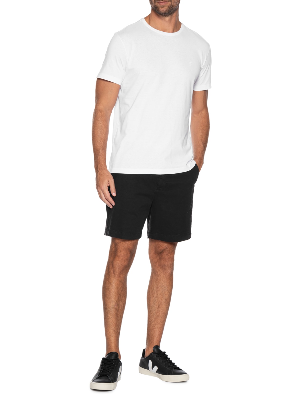 Camiseta Masculina Estampa Pedal Studio – Branco Sergio K