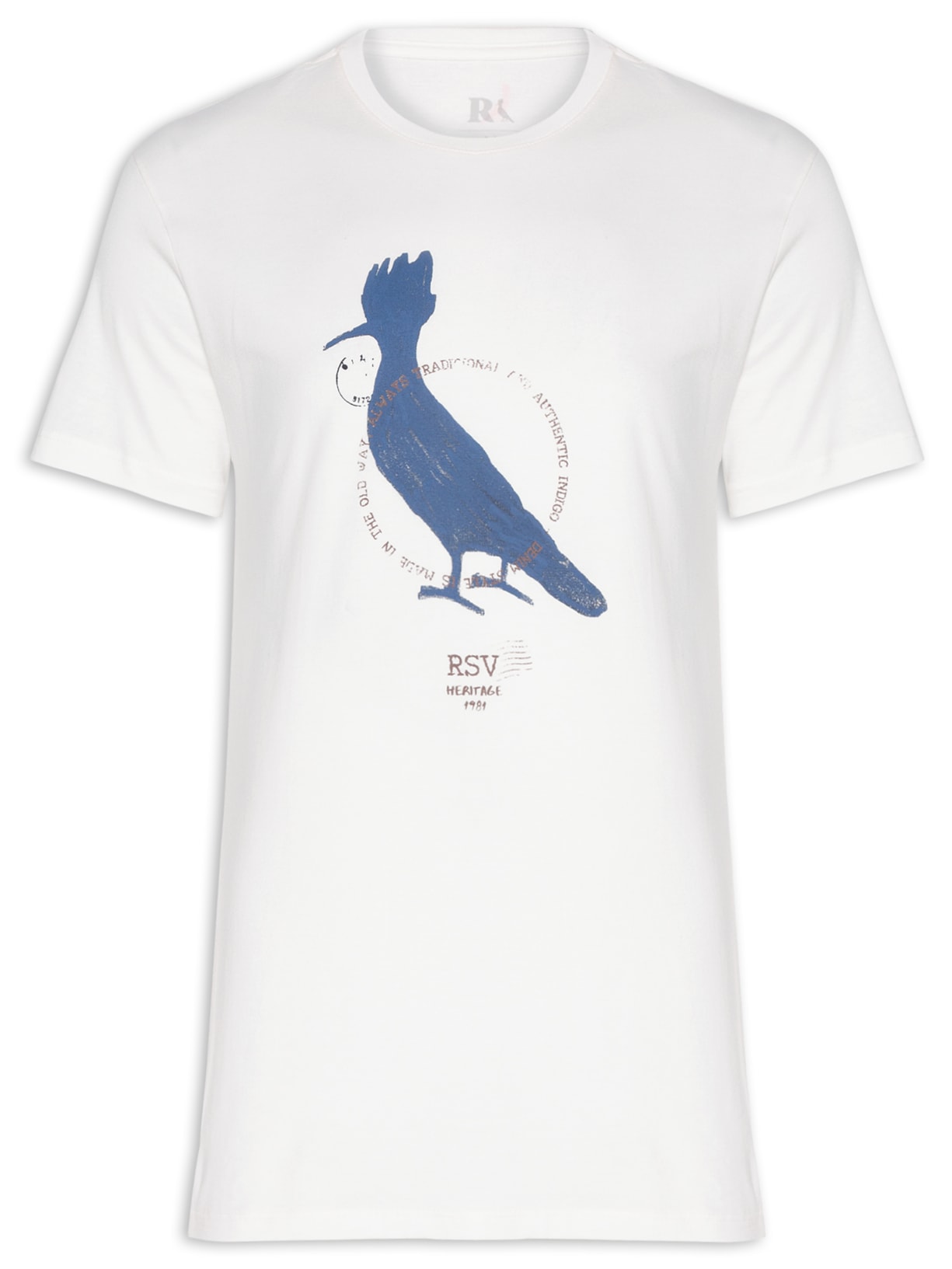 Camiseta Masculina Estampa Pica Pau Heritage - Branco