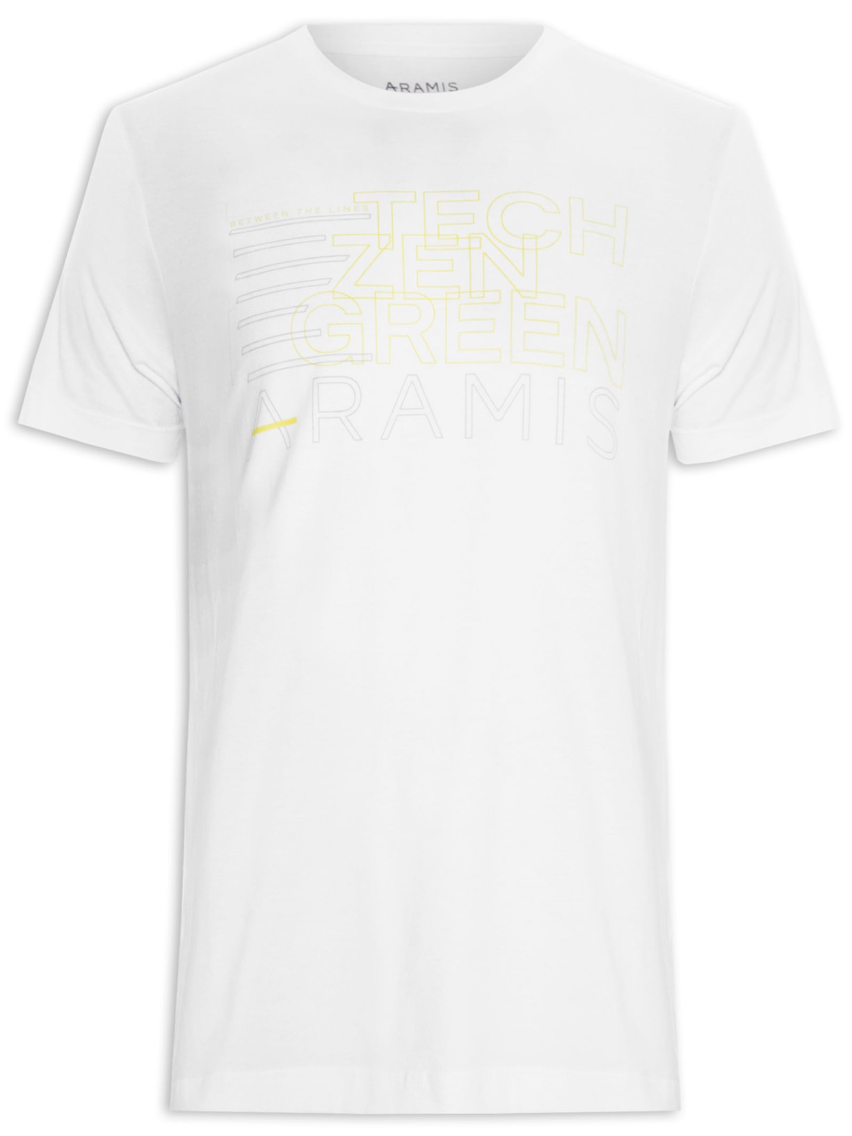 Camiseta Masculina Estampa Pilares - Branco