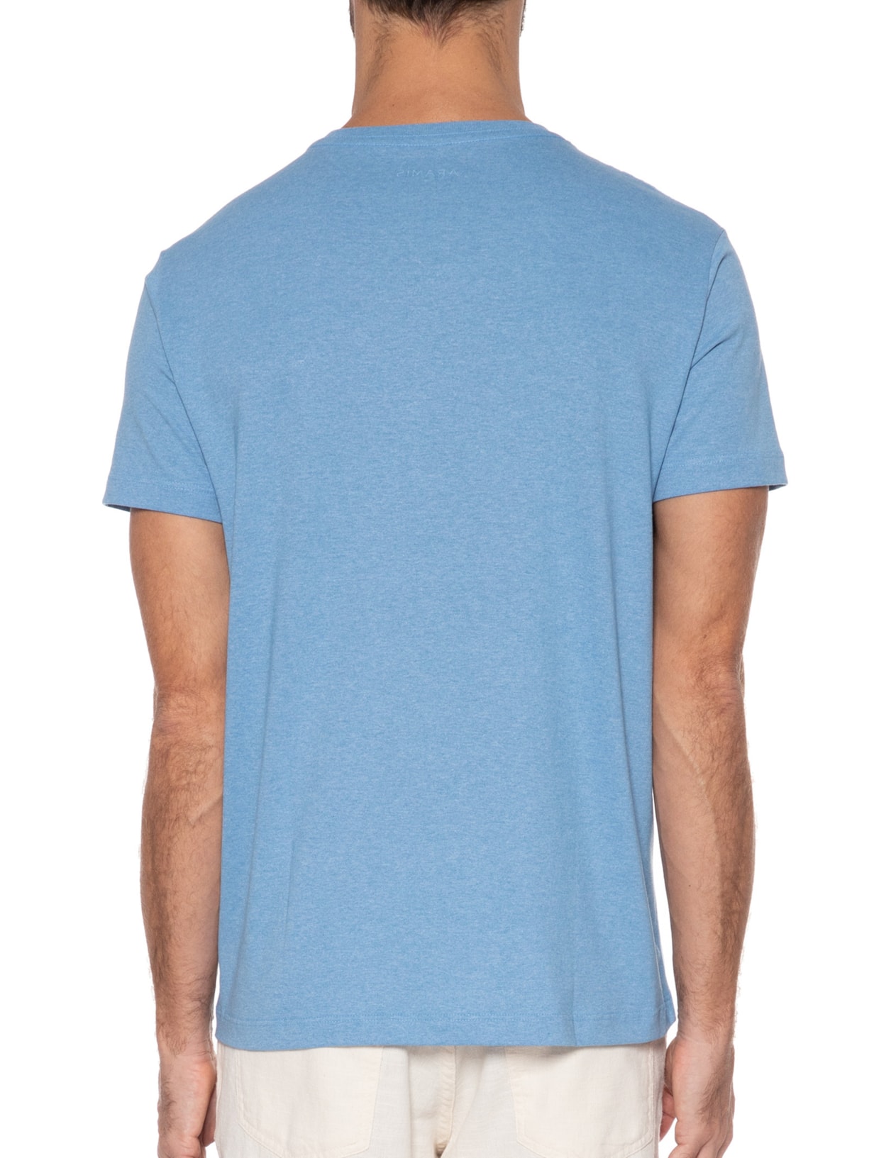 Camiseta Masculina Estampa Placas  Azul Aramis