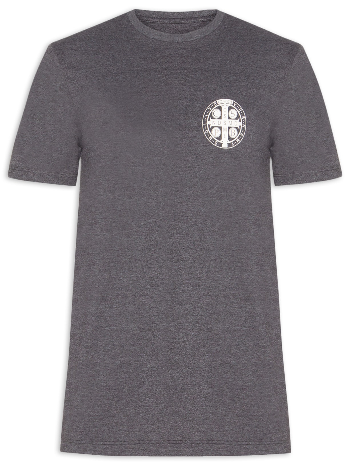 Camiseta Masculina Estampa São Bento Cinza Zapalla
