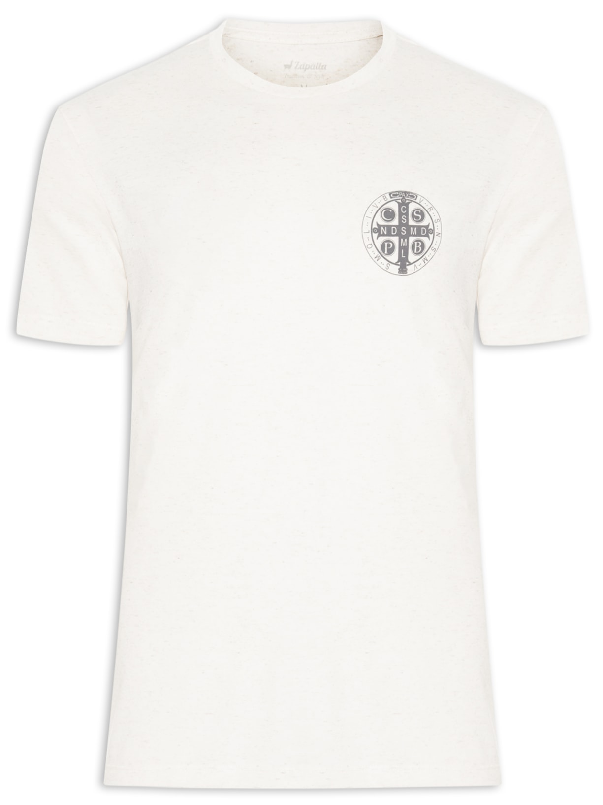 Camiseta Masculina Estampa São Bento - Off White