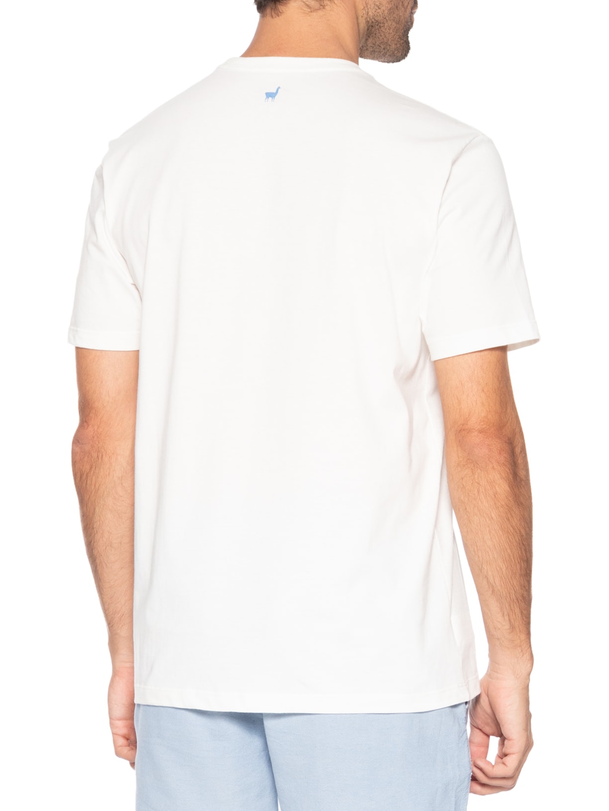Camiseta Masculina Estampa Sardinhas Branco Zapalla