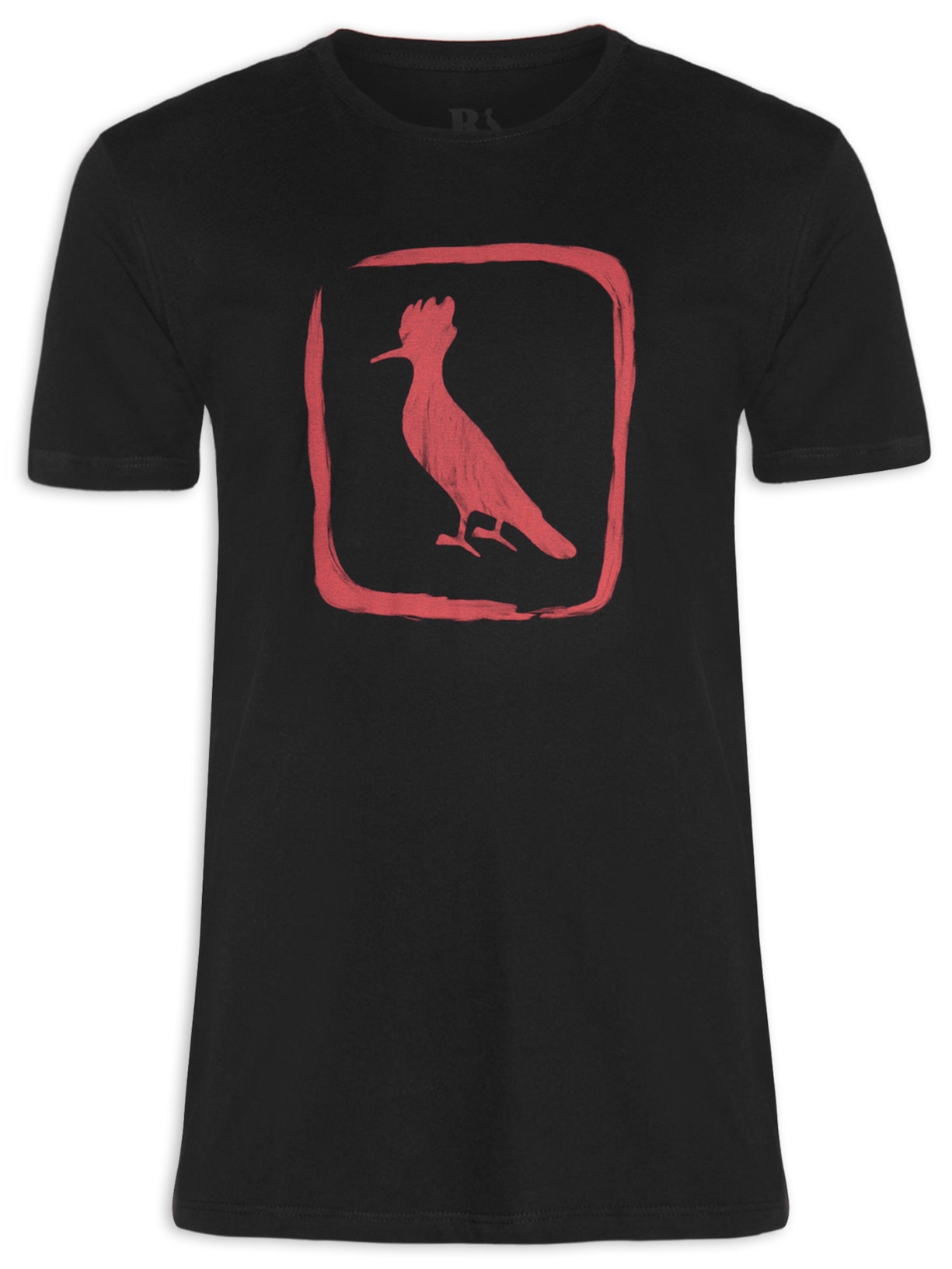 Camiseta Masculina Estampa Selo Pica-pau Oriental - Preto
