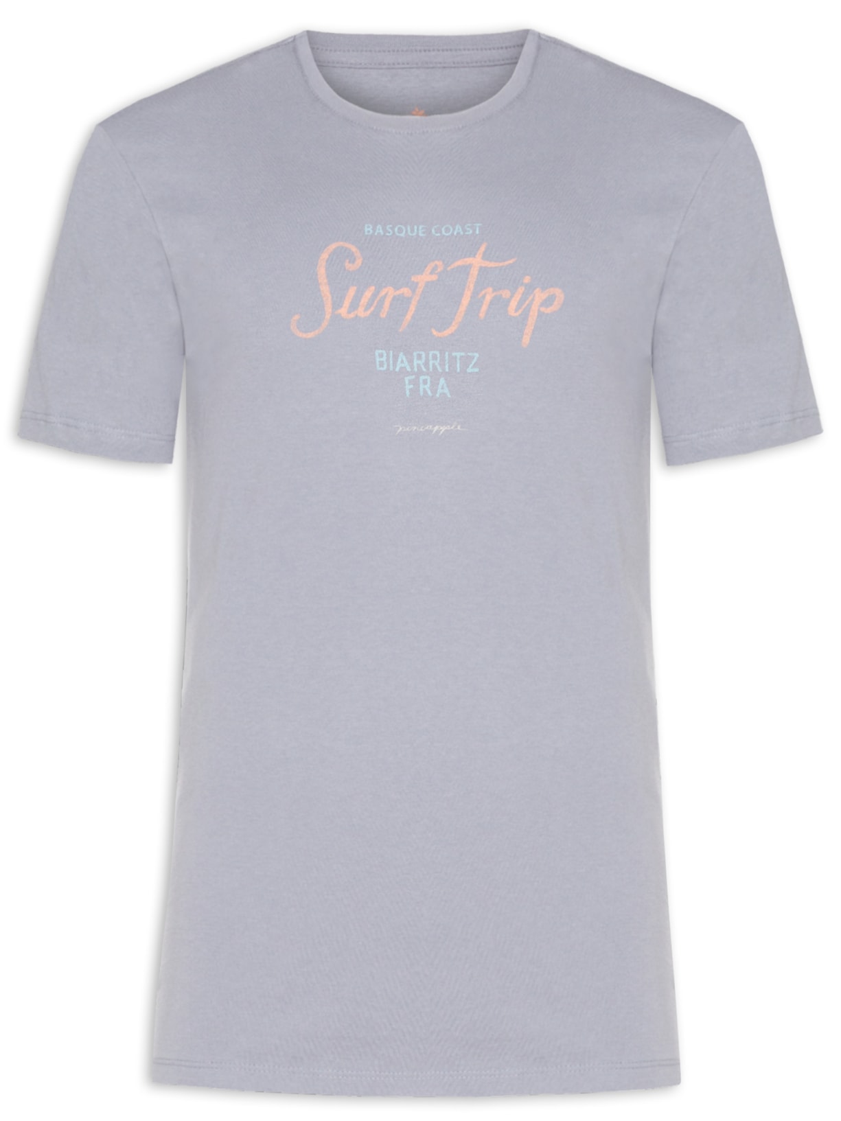 Camiseta Masculina Estampa Surf Trip Azul Pineapple