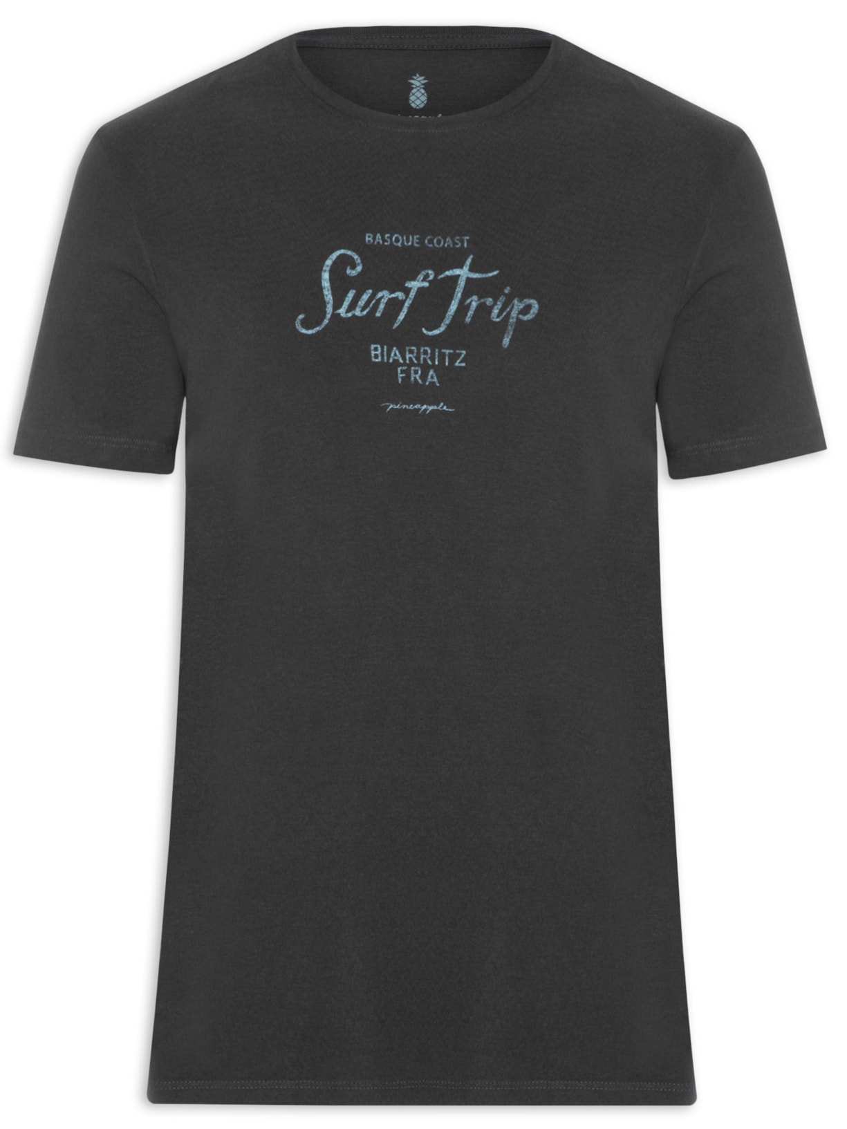 Camiseta Masculina Estampa Surf Trip - Preto
