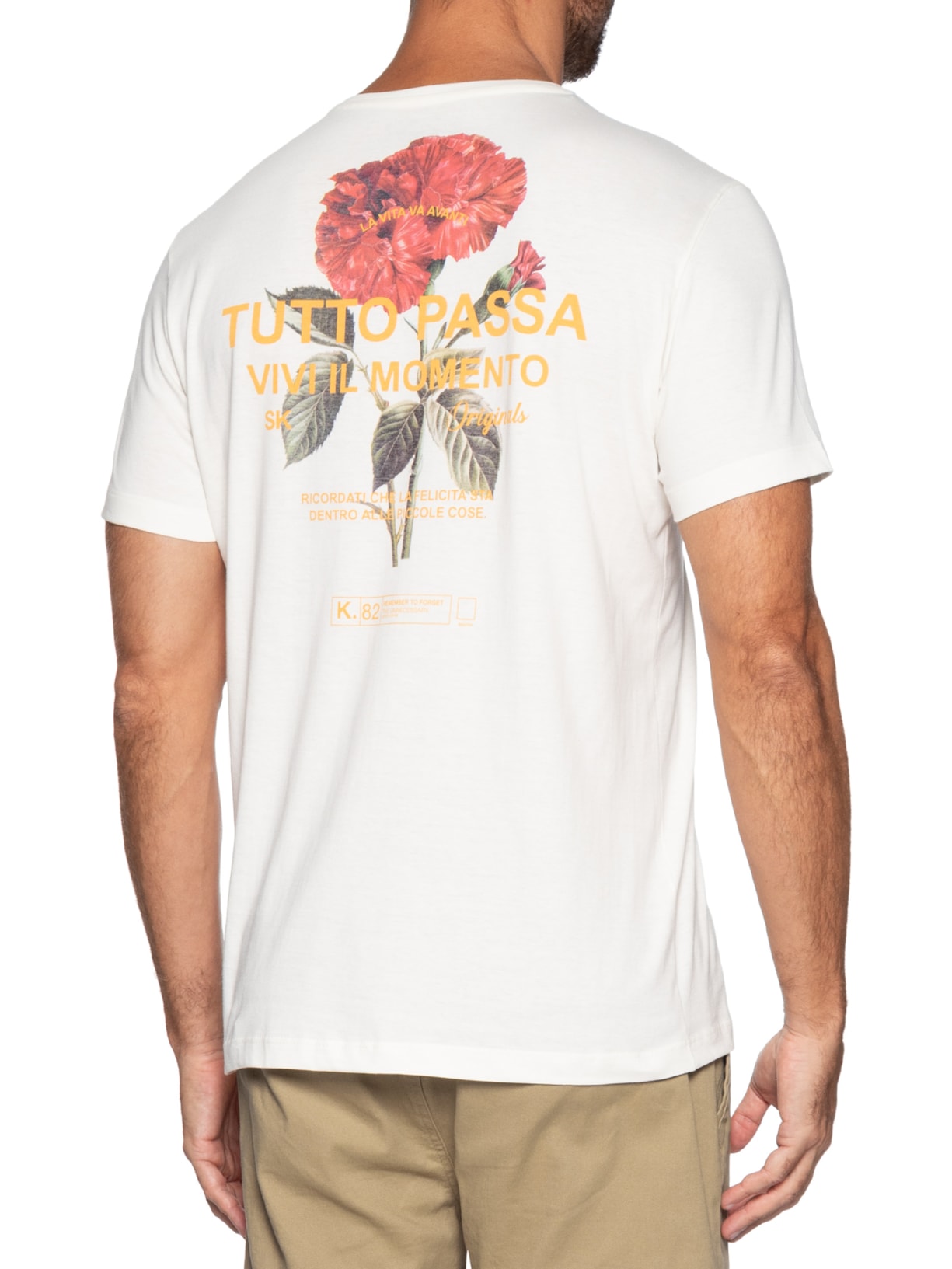 Camiseta Masculina Estampa Tutto Passa Sergio K
