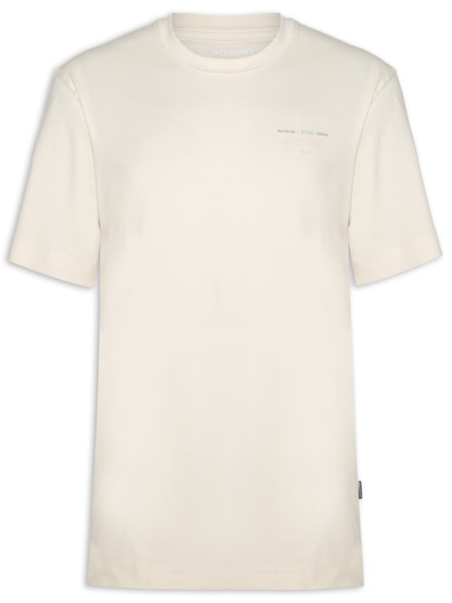 Camiseta Masculina Estampa Urban Edge Studio - Branco