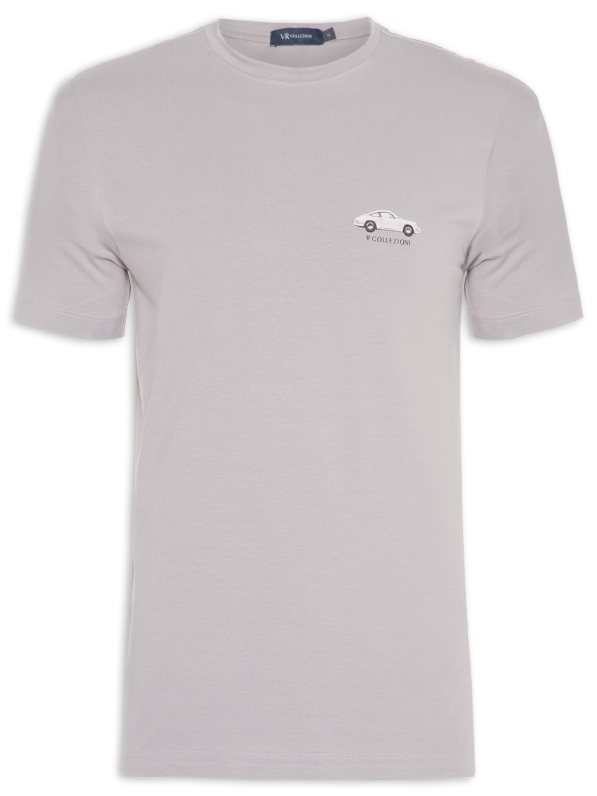 Camiseta Masculina Estampa Velou - Cinza