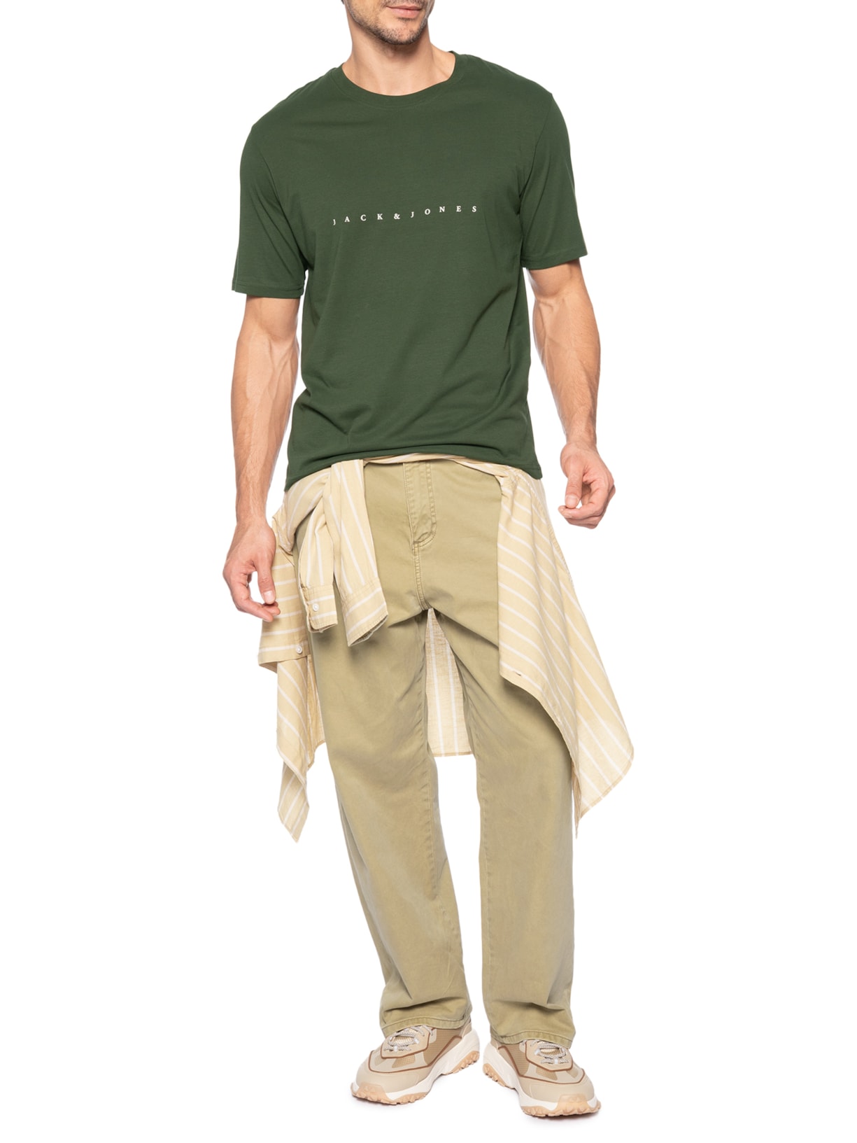 Camiseta Masculina Estampa Verde Jack & Jones