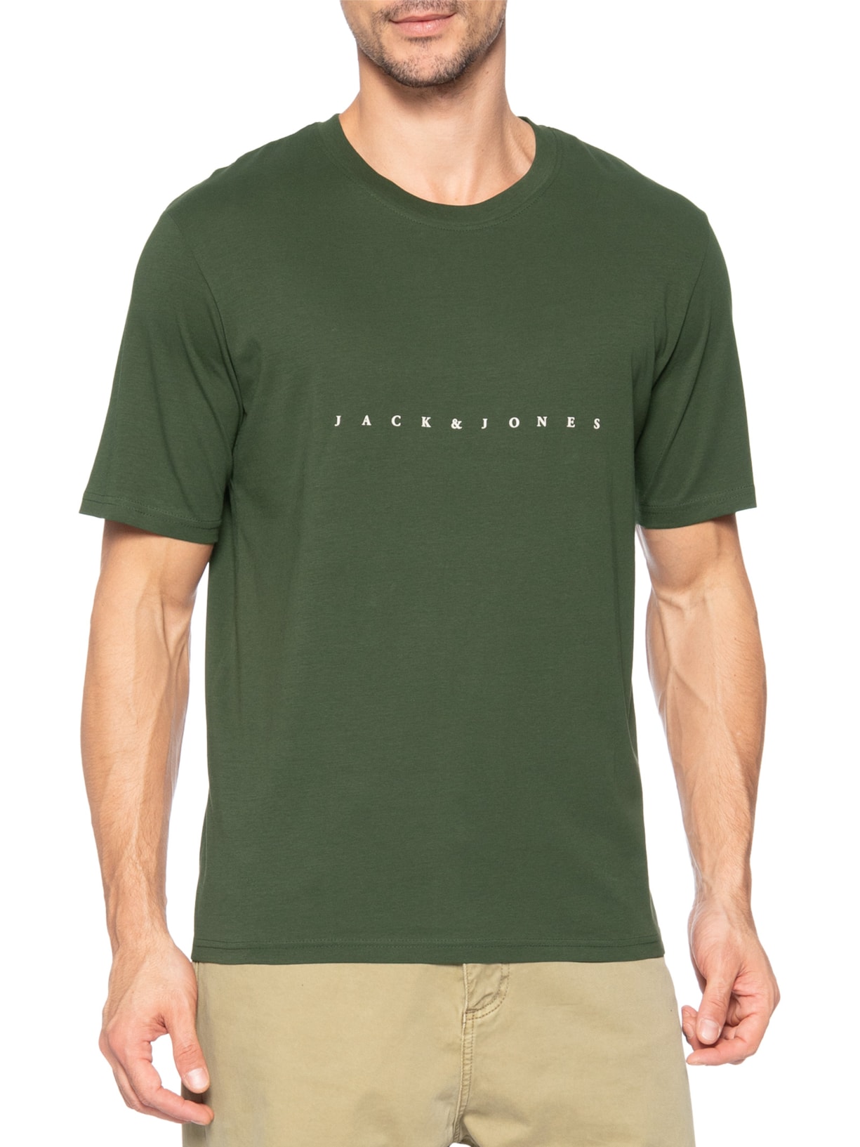 Camiseta Masculina Estampa Verde Jack & Jones