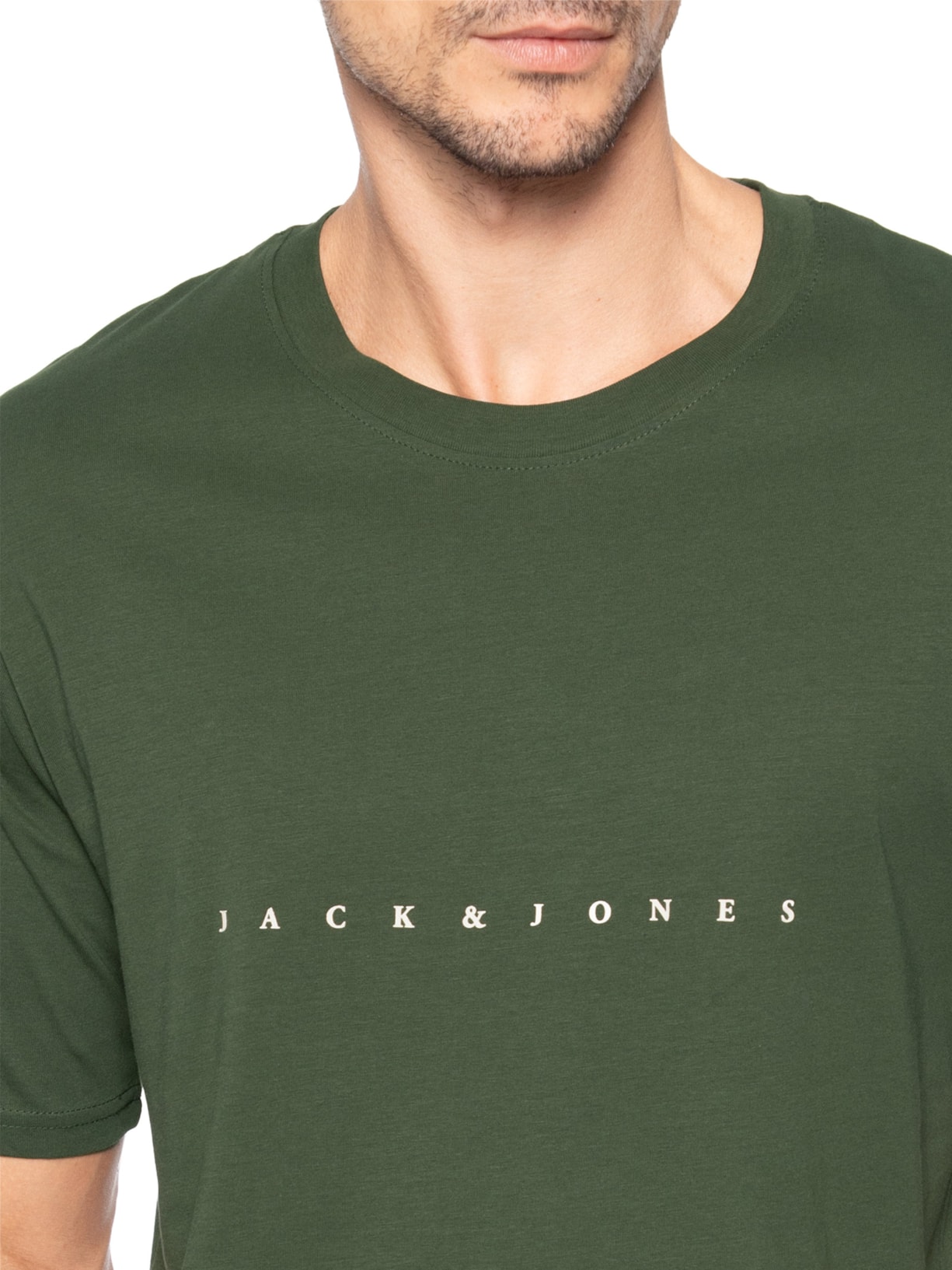 Camiseta Masculina Estampa Verde Jack & Jones