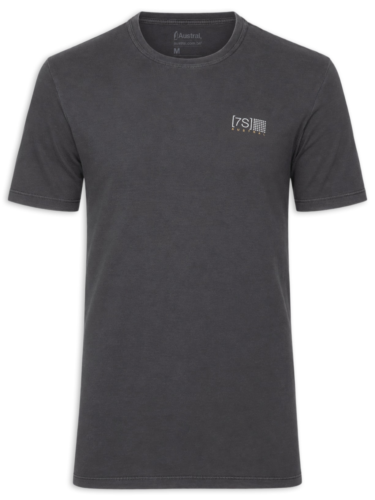 Camiseta Masculina Estampada 7S Preto Austral