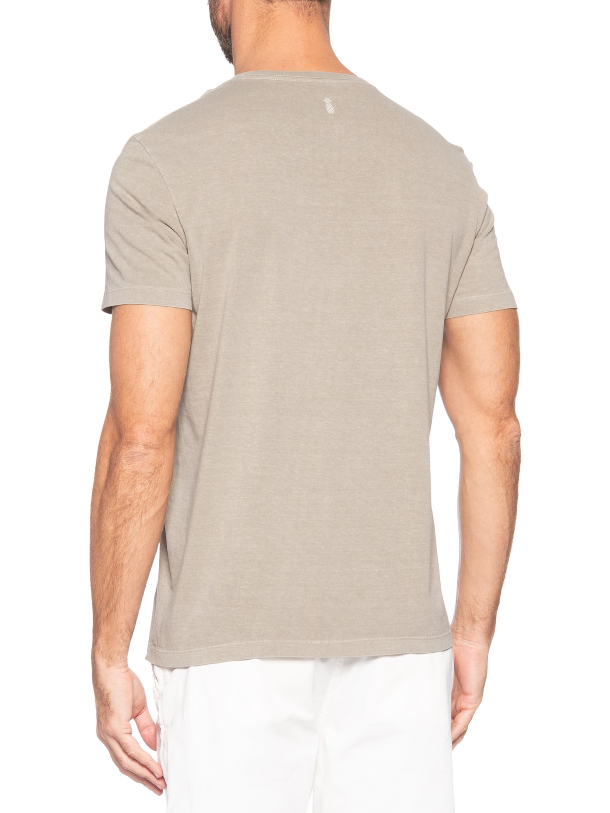 Camiseta Masculina Estampada Adventures Bege Pineapple