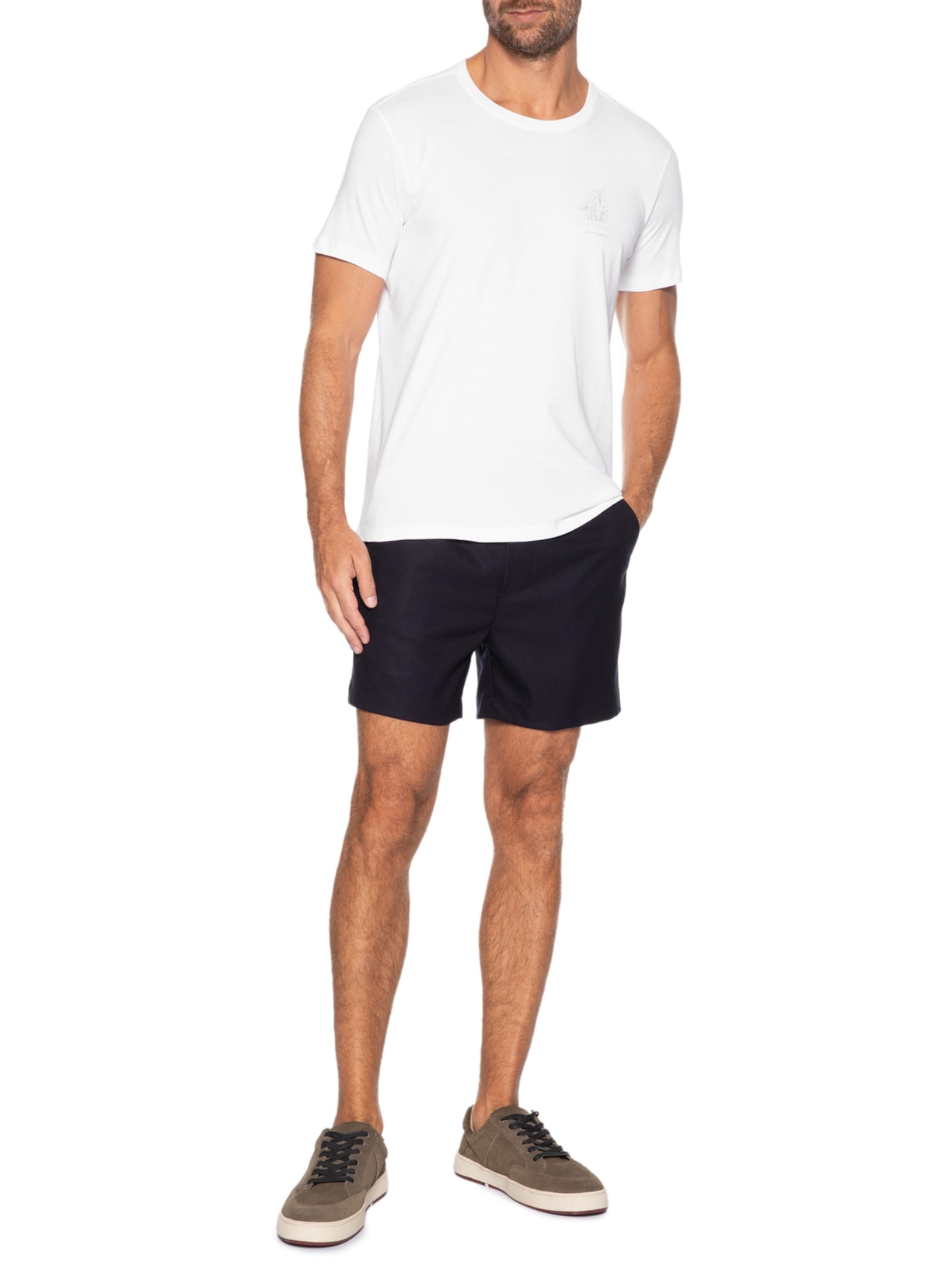 Camiseta Masculina Estampada Aquarela Bikes Branco Pineapple