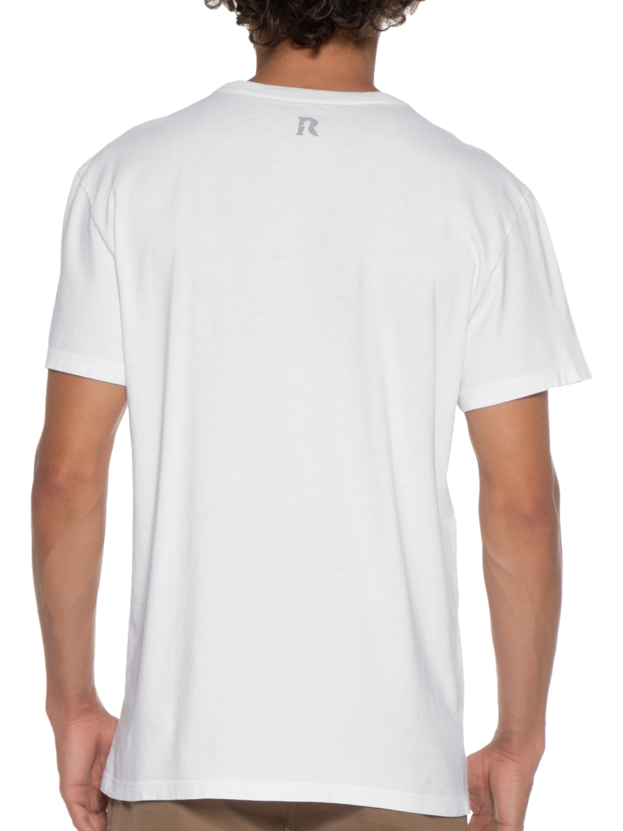 Camiseta Masculina Estampada Arranjo Tropics Branco Reserva