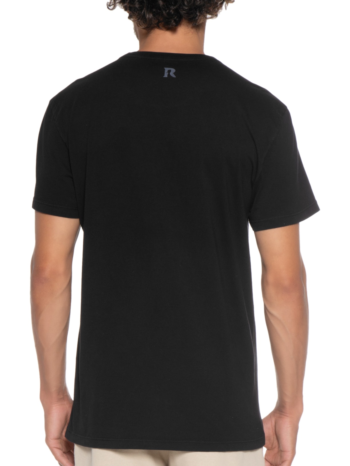 Camiseta Masculina Estampada Arranjo Tropics Preto Reserva