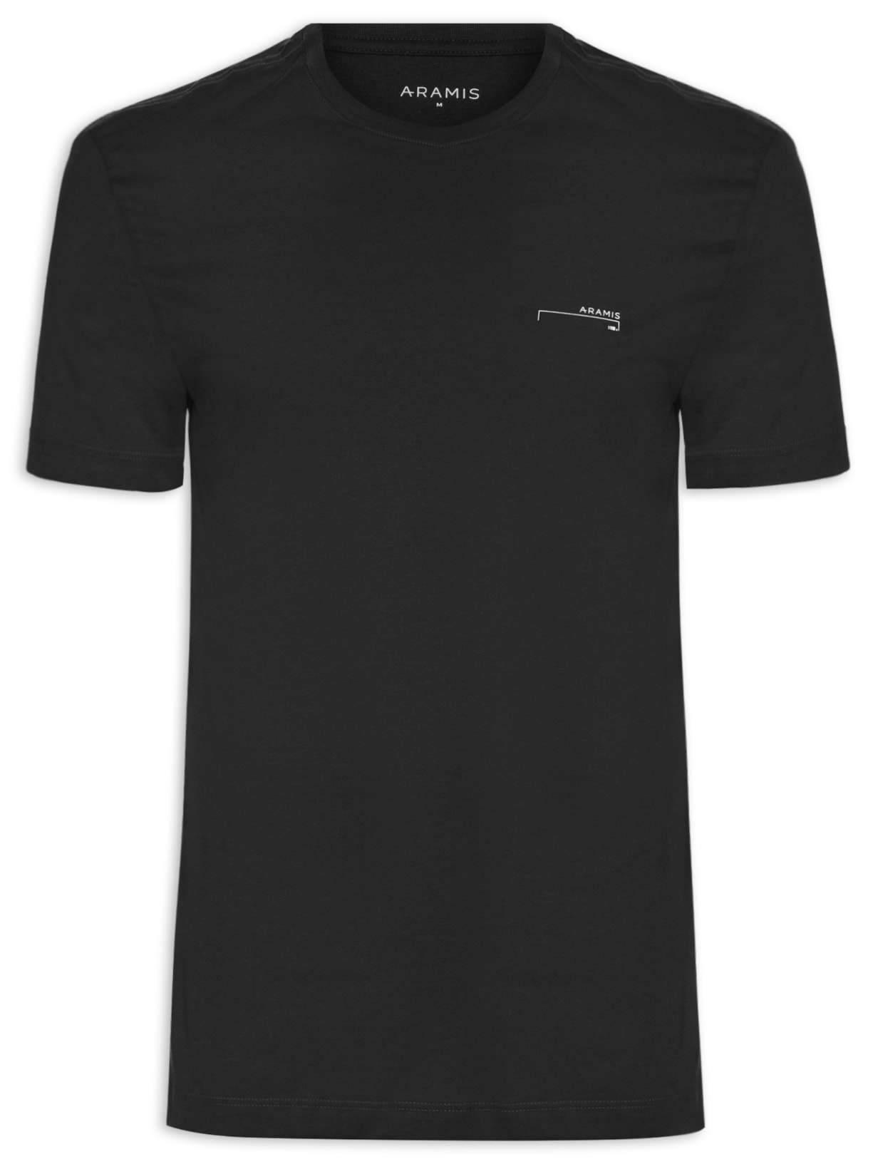 Camiseta Masculina Estampada Assinatura Peito (PA) - Preto