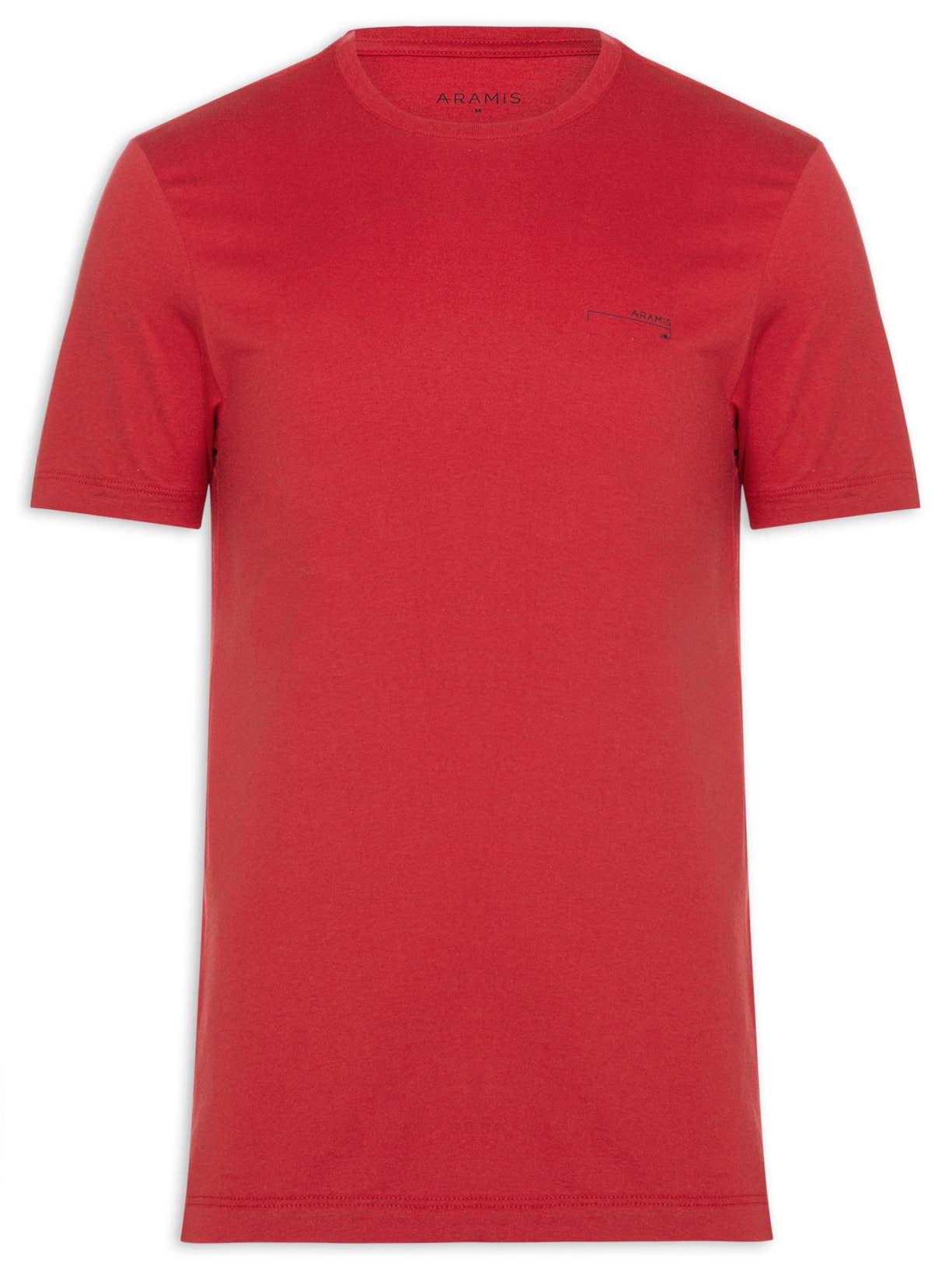Camiseta Masculina Estampada Assinatura Peito - Vermelho