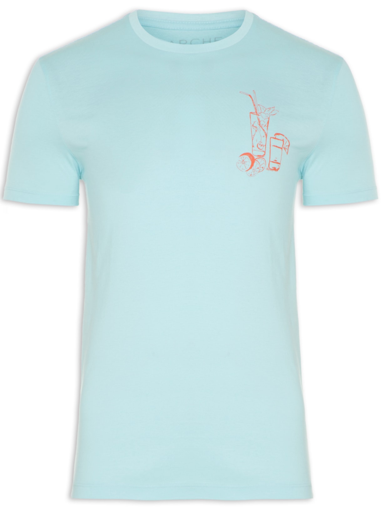 Camiseta Masculina Estampada - Azul