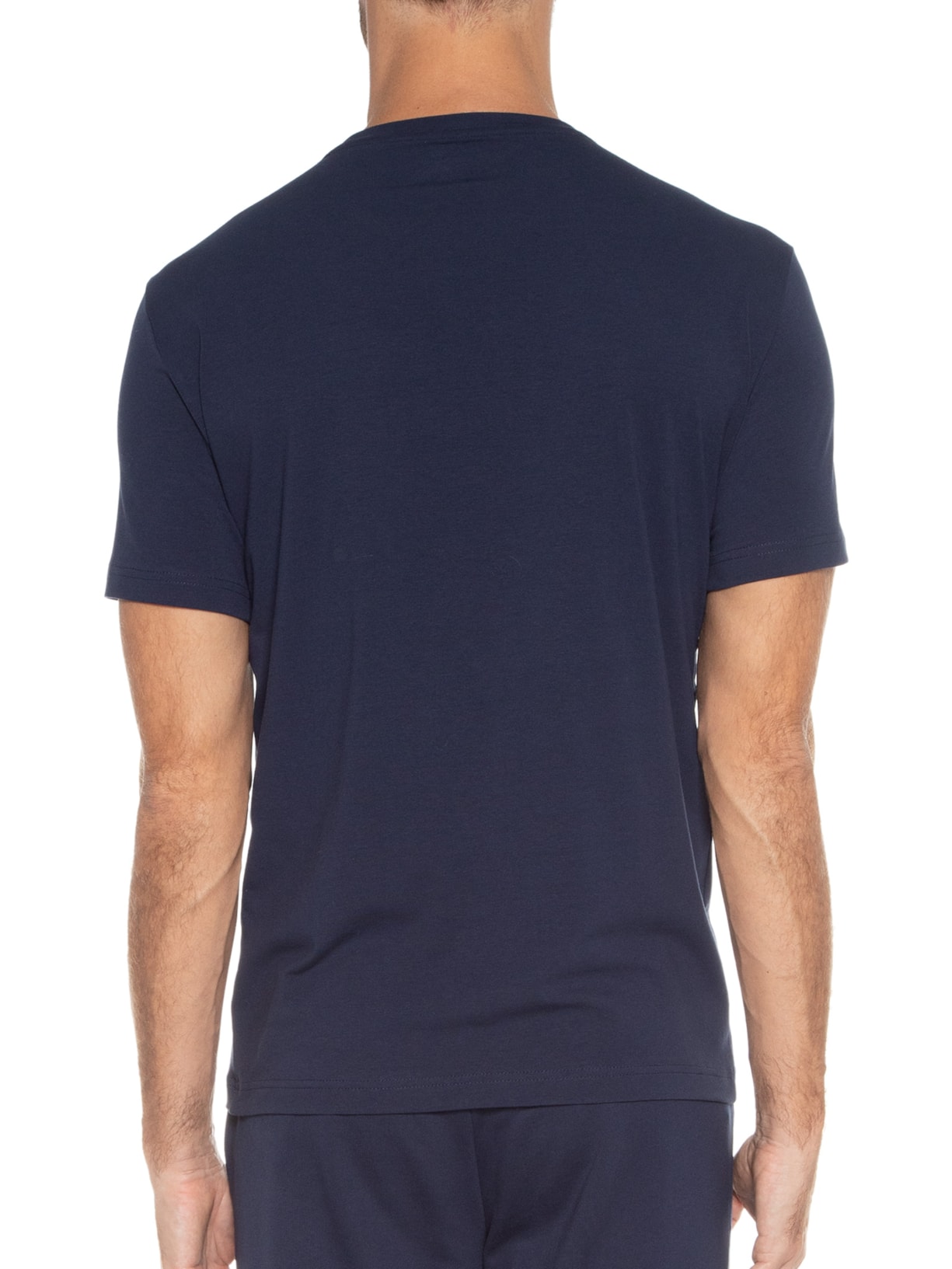 Camiseta Masculina Estampada Azul Ea7 Emporio Armani
