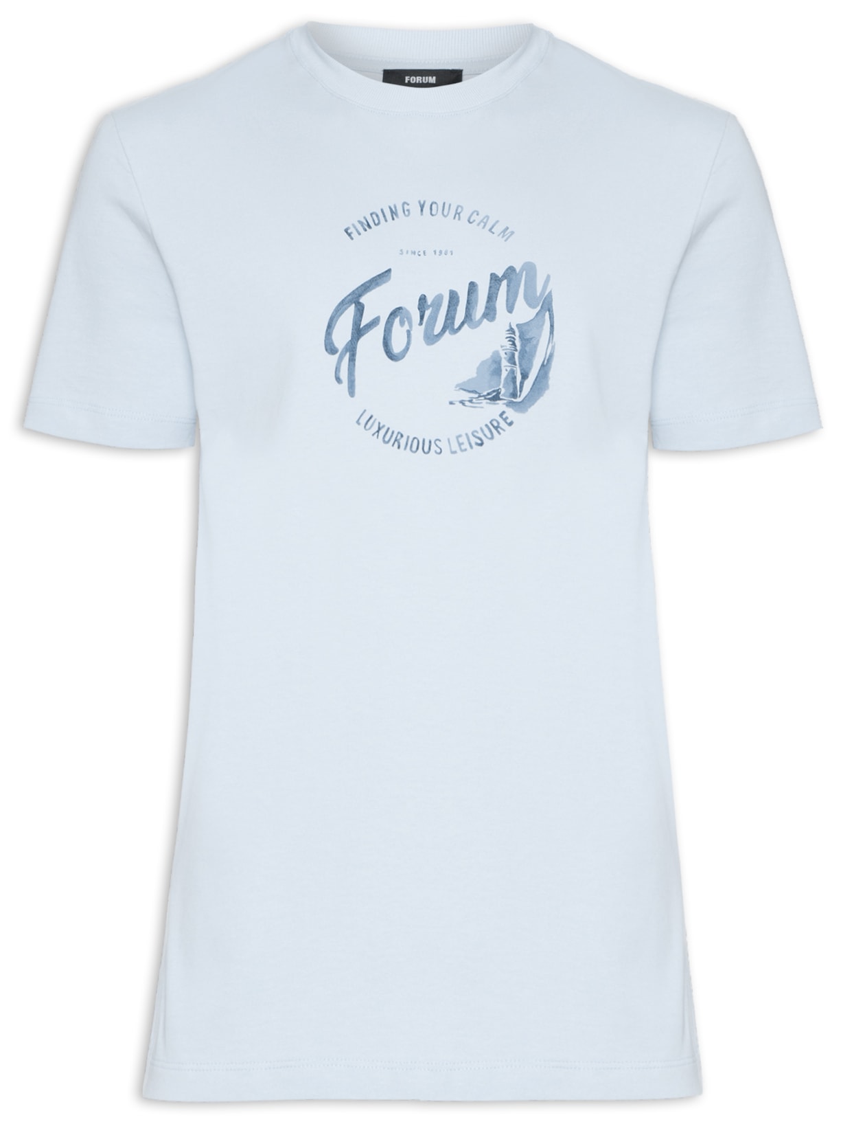 Camiseta Masculina Estampada - Azul