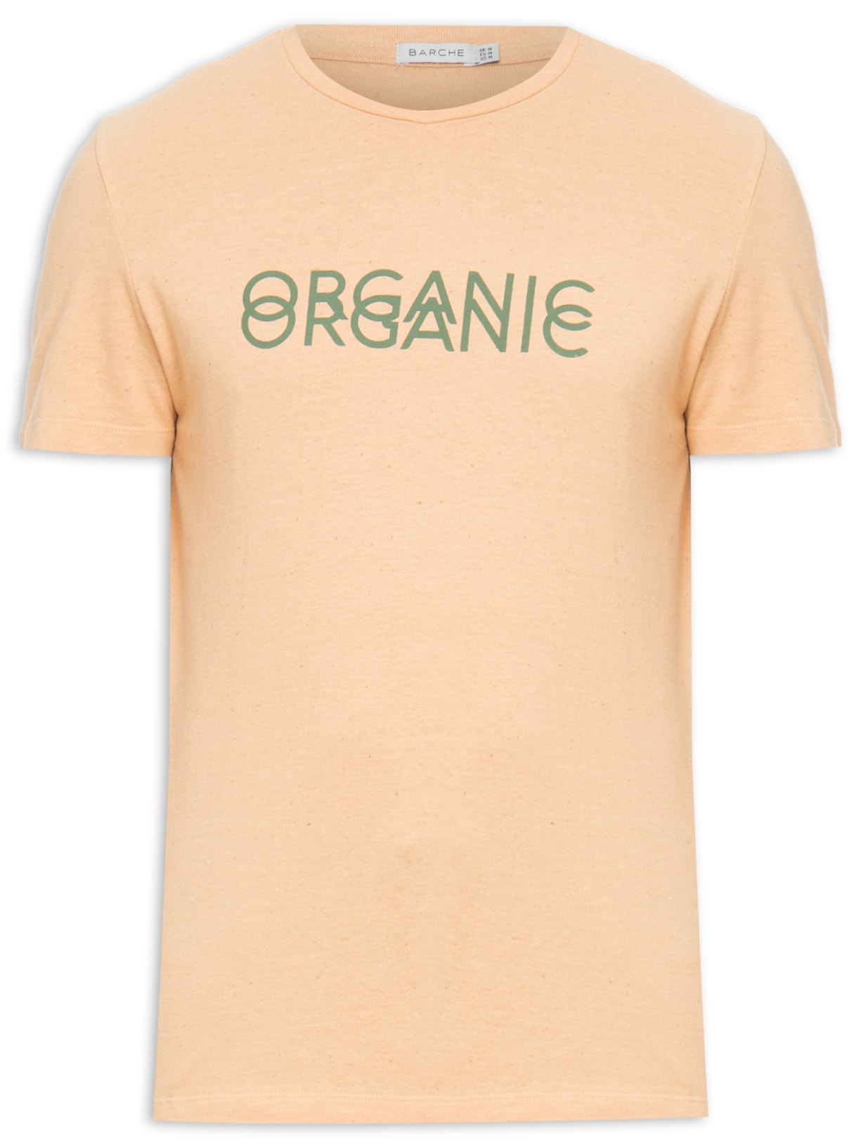 Camiseta Masculina Estampada - Bege