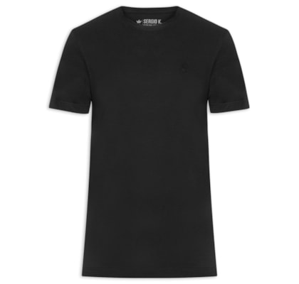 Camiseta Masculina Estampada Big Logo Routes - Preto