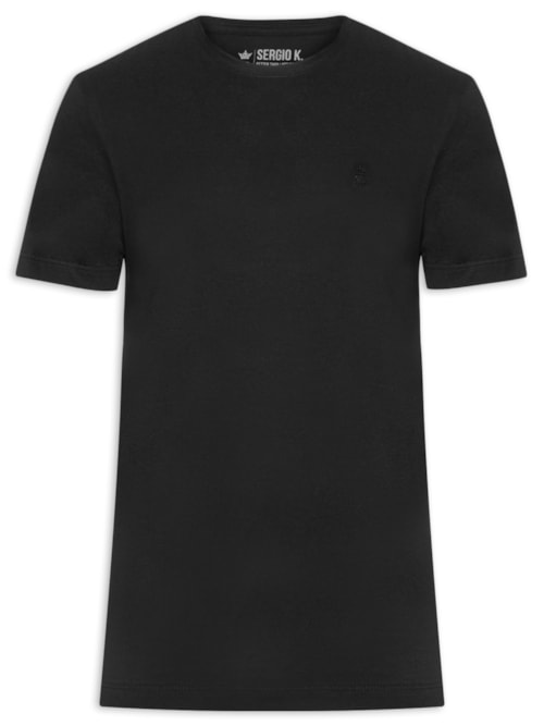 Camiseta Masculina Estampada Big Logo Routes - Preto