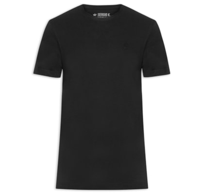 Camiseta Masculina Estampada Big Logo Routes - Preto