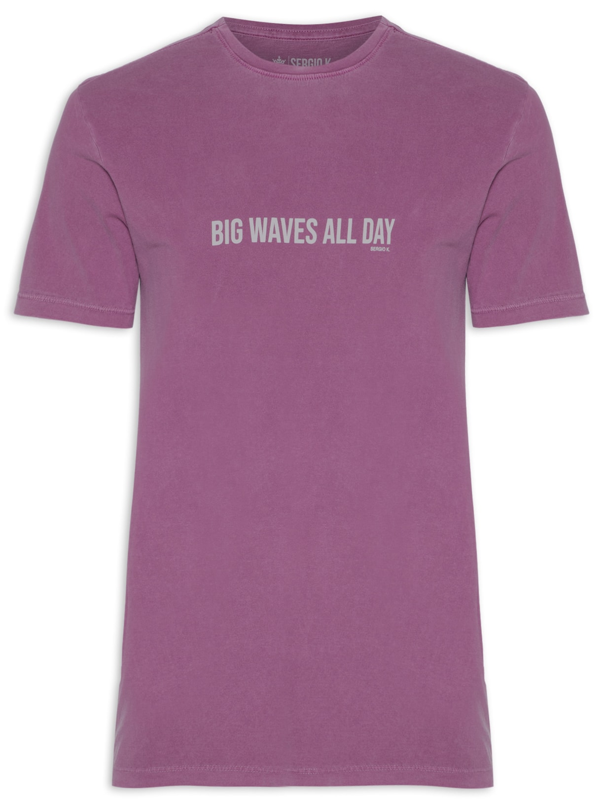 Camiseta Masculina Estampada Big Waves All Day - Roxo