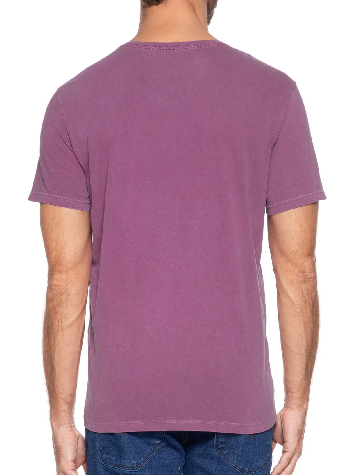 Camiseta Masculina Estampada Big Waves All Day Roxo  Sergio K