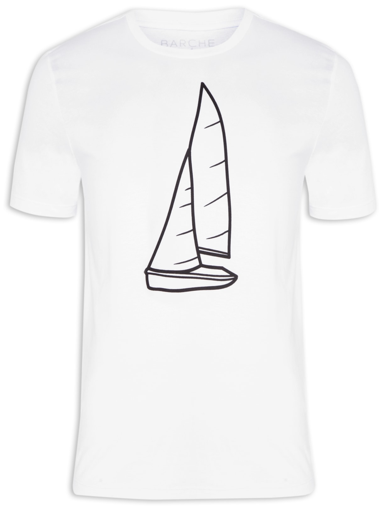 Camiseta Masculina Estampada - Branca