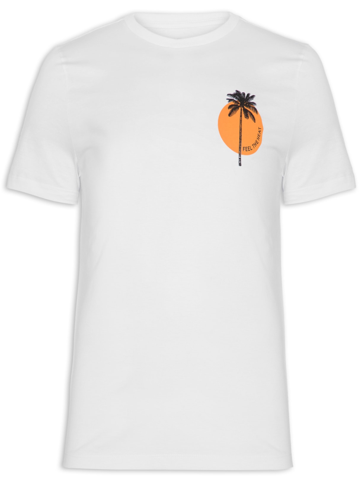 Camiseta Masculina Estampada - Branco