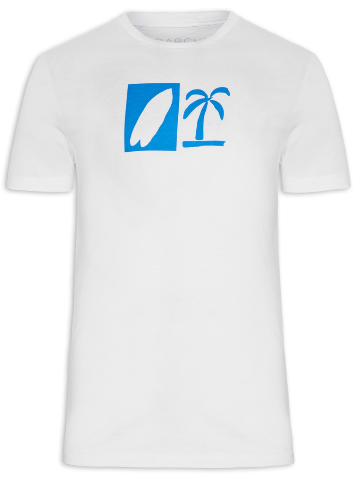 Camiseta Masculina Estampada - Branco