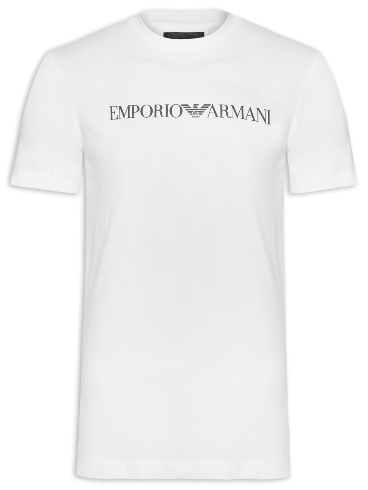 Camiseta Masculina Estampada Branco Emporio Armani
