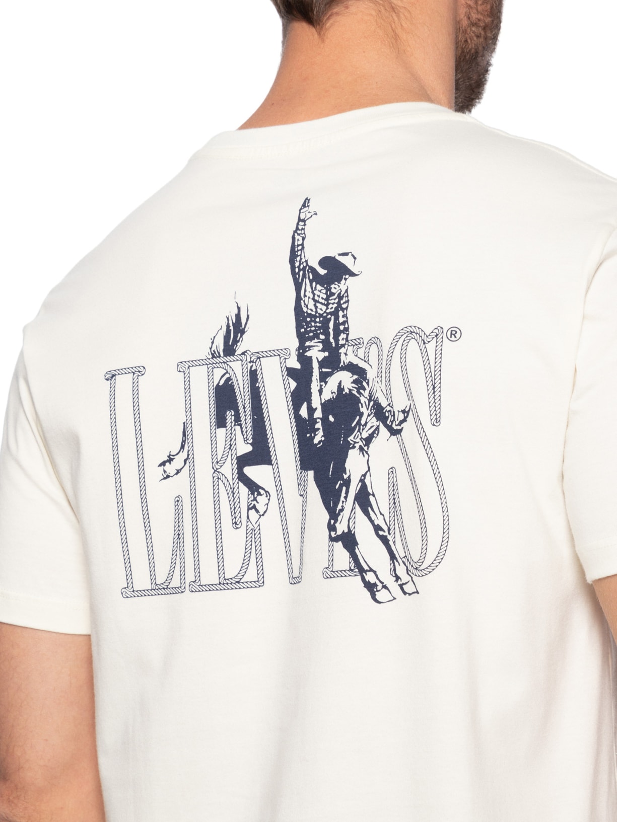 Camiseta Masculina Estampada Branco Levi's