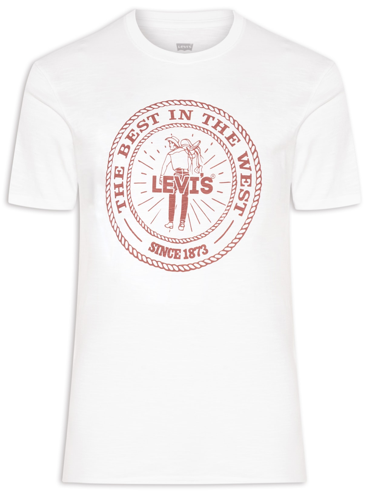Camiseta Masculina Estampada Branco Levi's