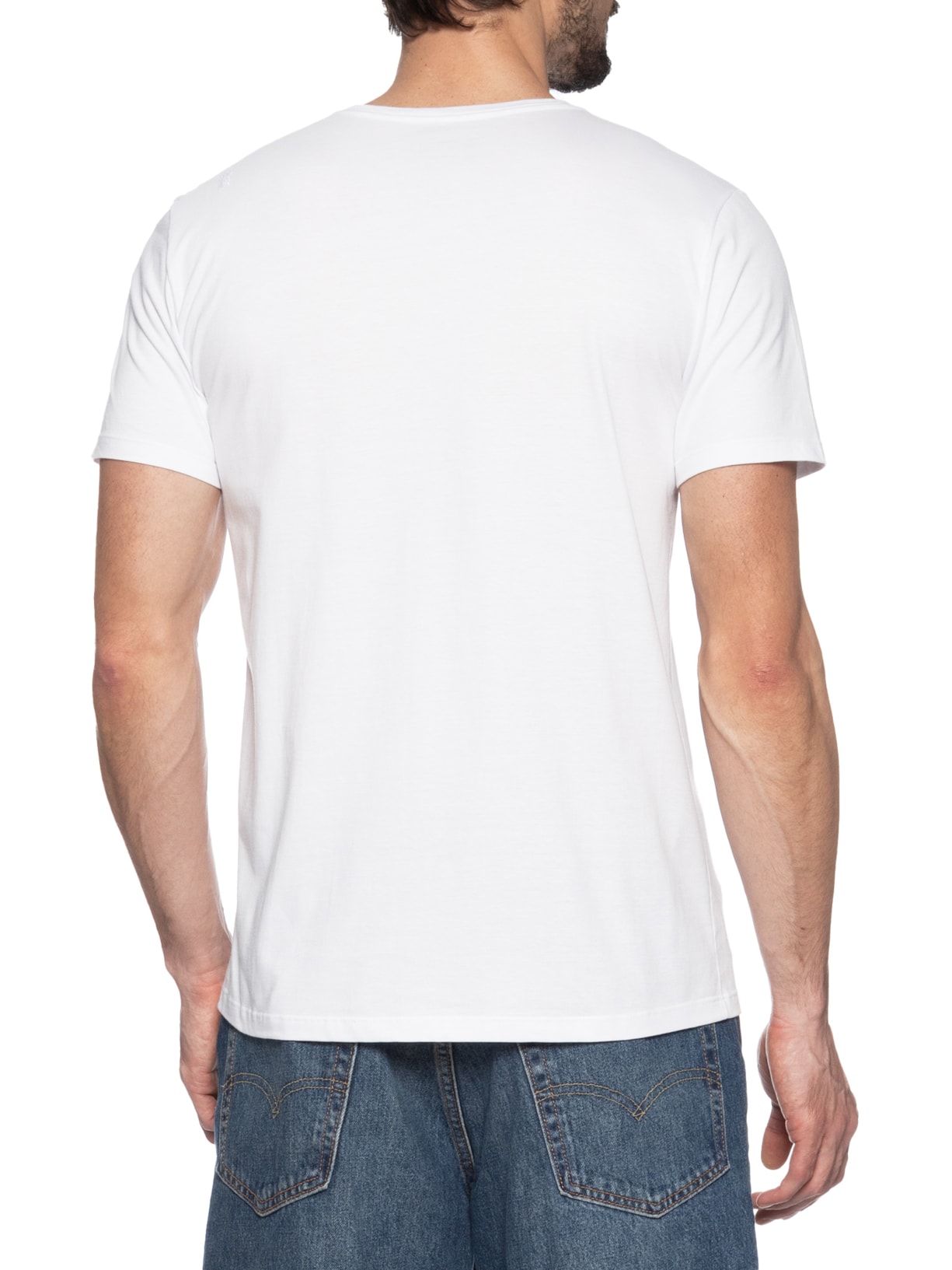 Camiseta Masculina Estampada Caipirinha Branco Sergio K