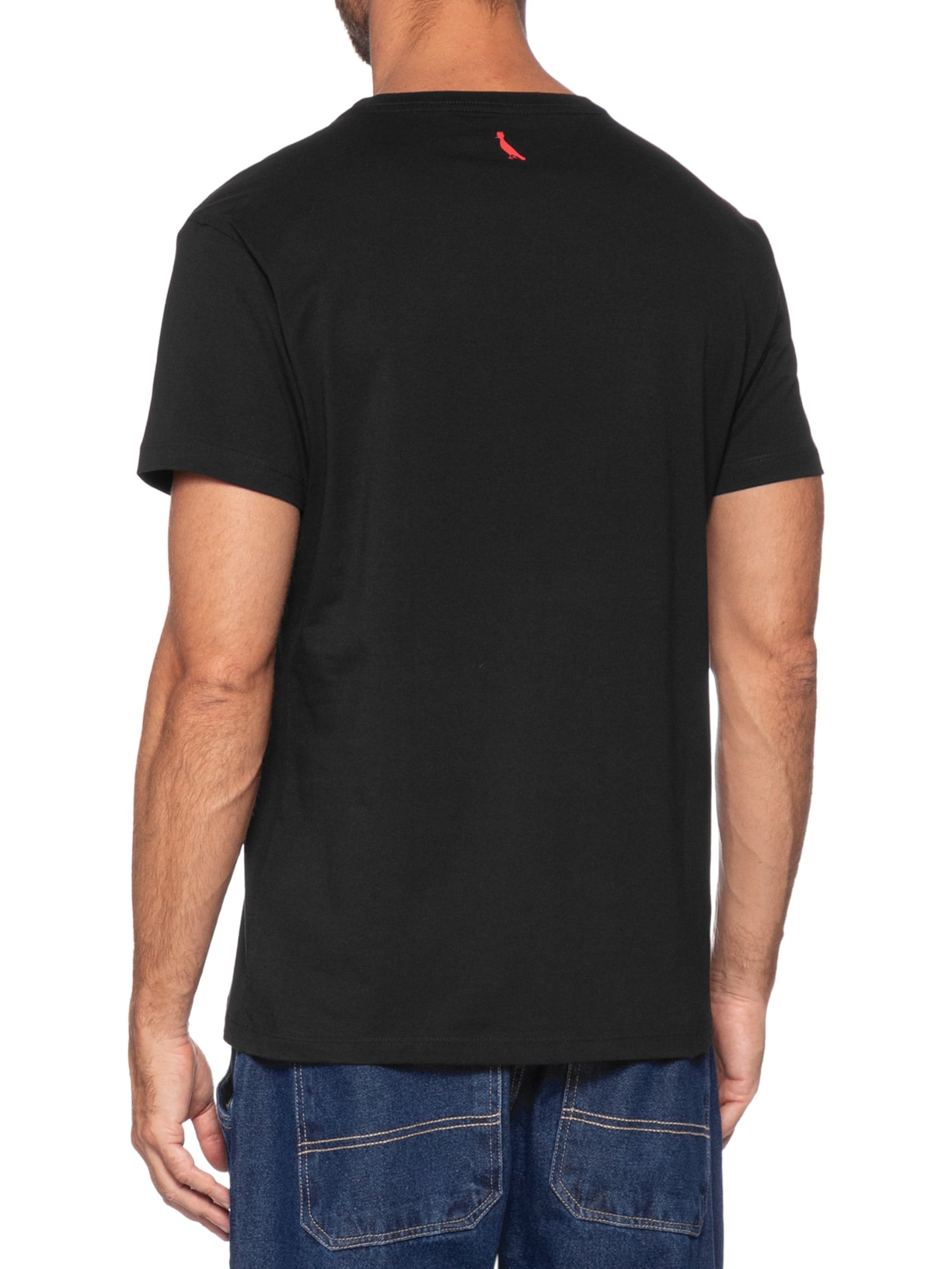 Camiseta Masculina Estampada Capacete Senna Preto Reserva