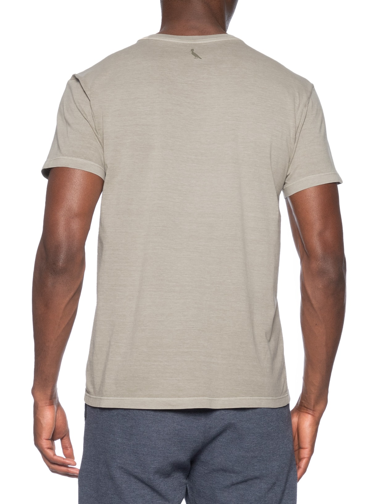 Camiseta Masculina Estampada Carimbo Peito Cinza Reserva