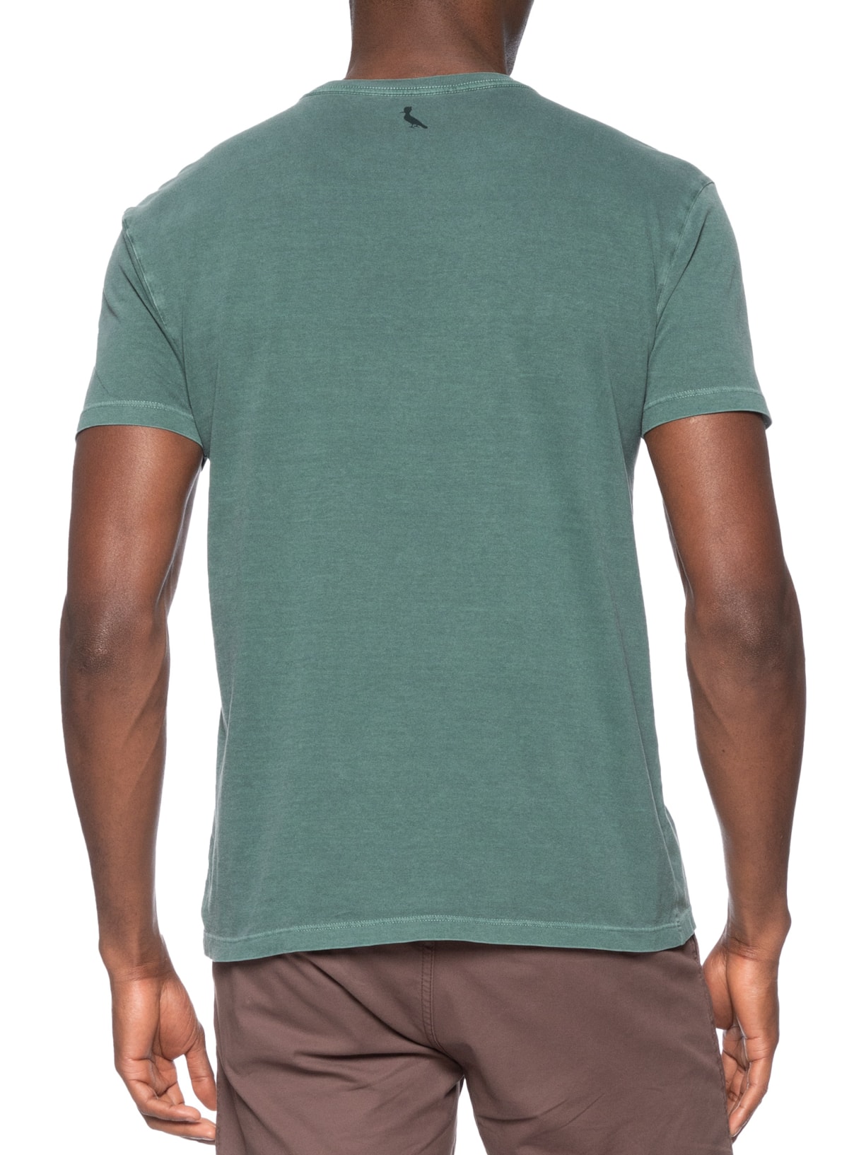 Camiseta Masculina Estampada Carimbo Peito Verde Reserva
