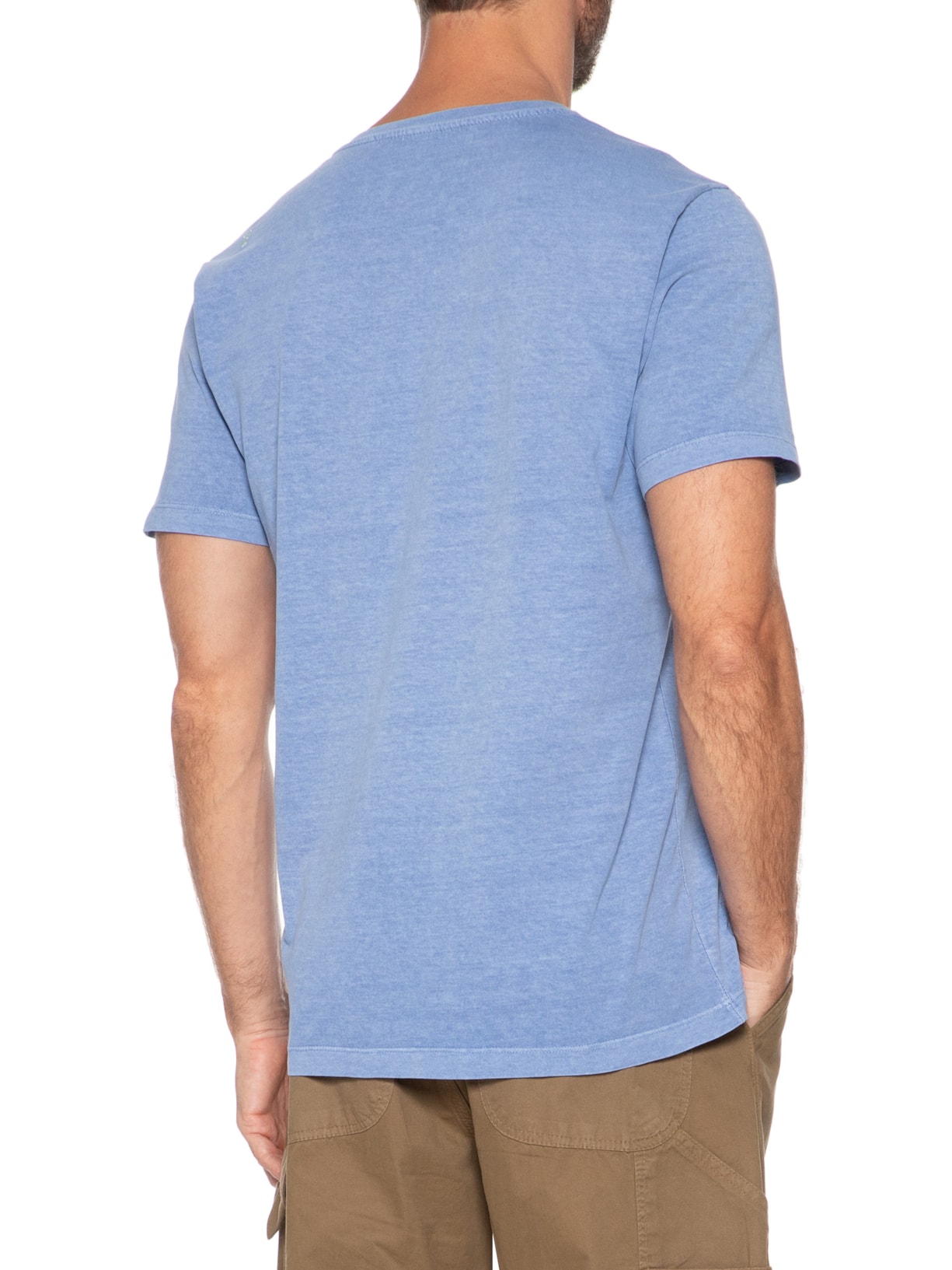 Camiseta Masculina Estampada Ciao Bella Azul Sergio K