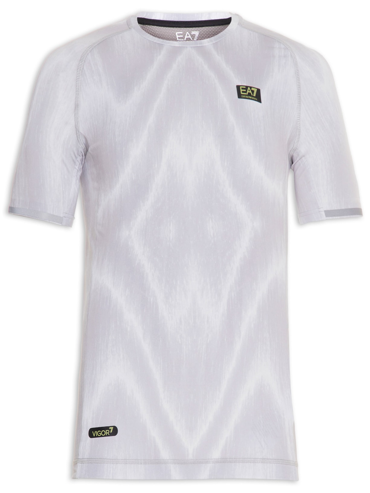 Camiseta Masculina Estampada - Cinza