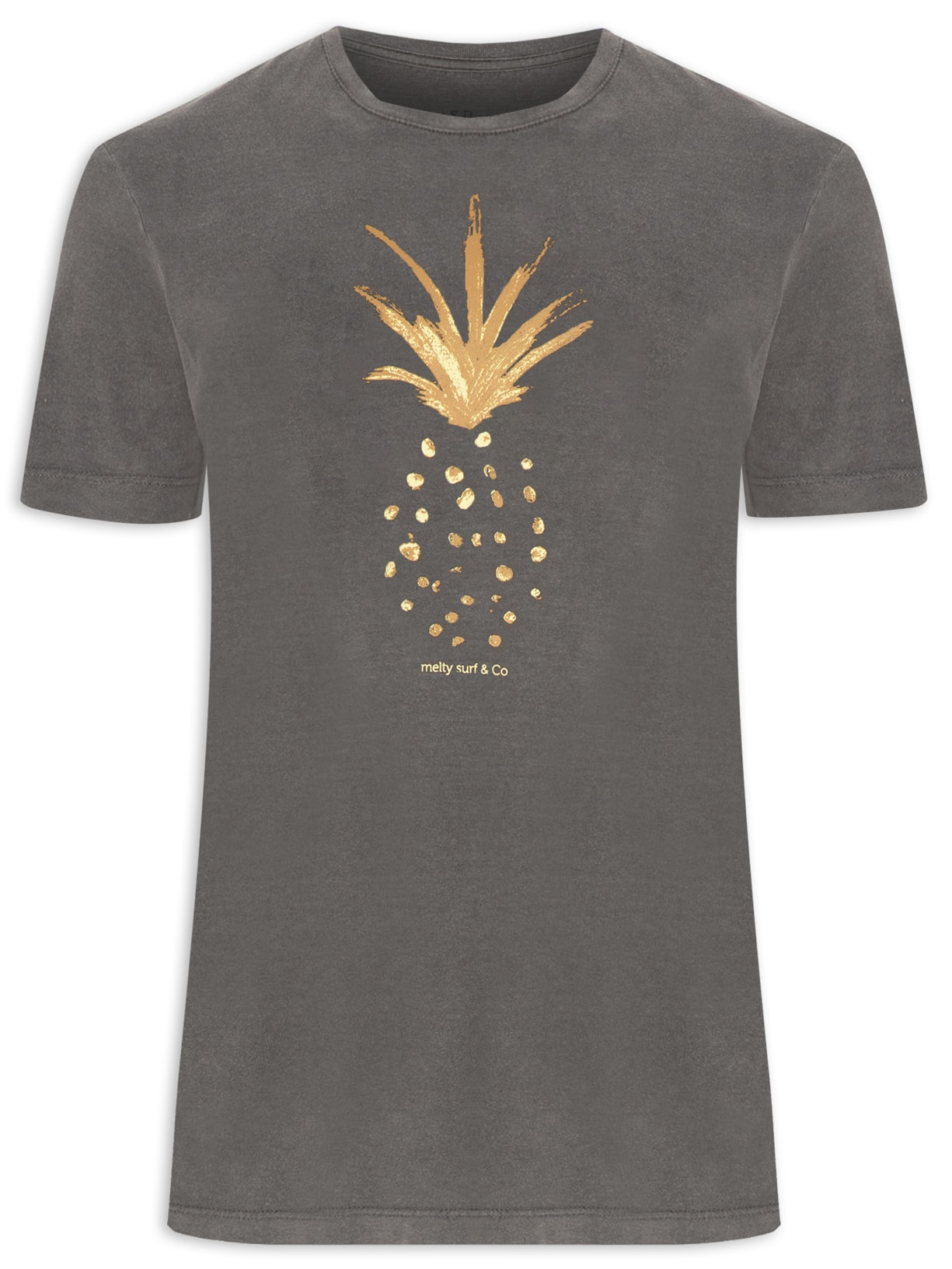 Camiseta Masculina Estampada - Cinza