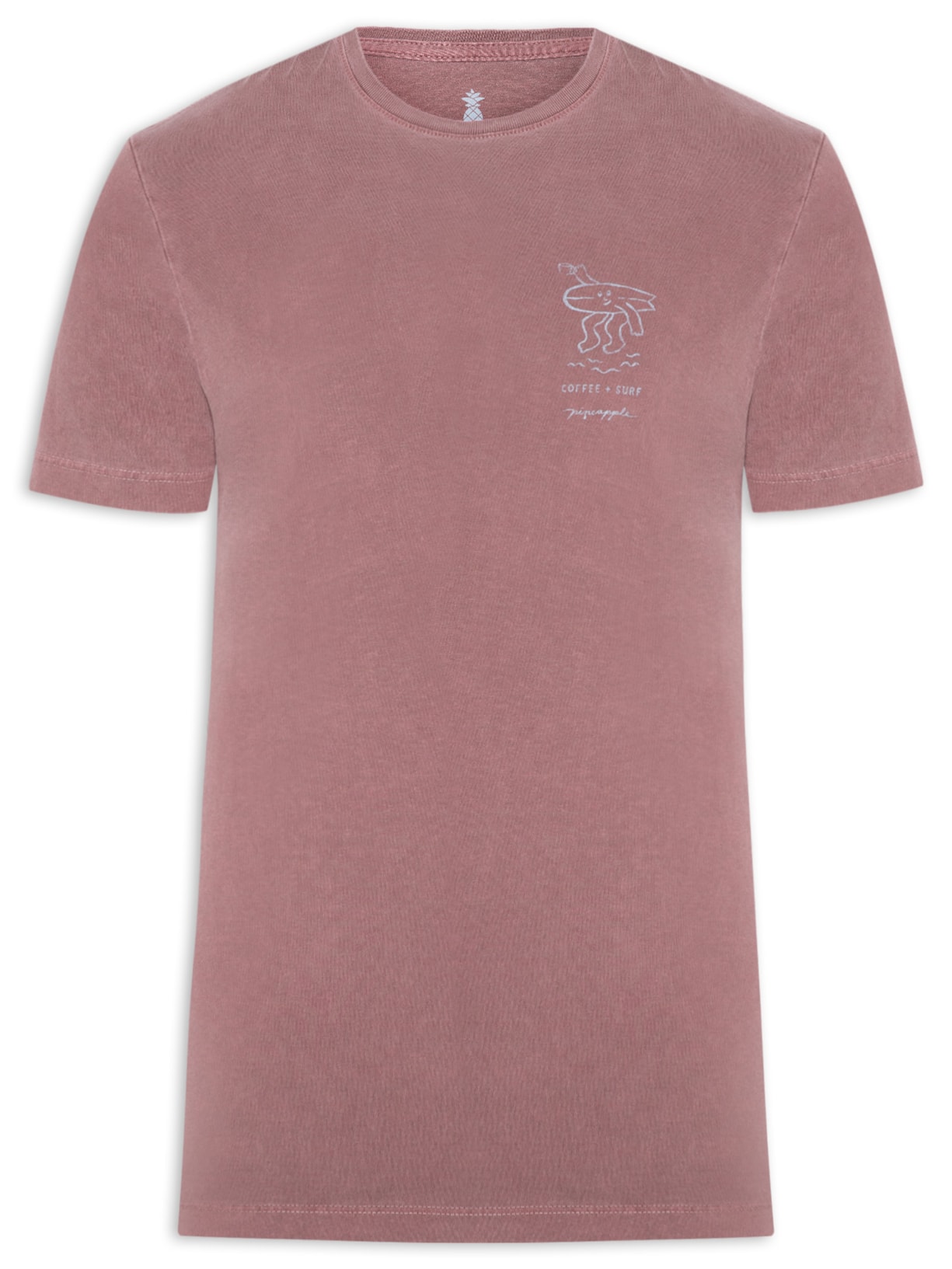 Camiseta Masculina Estampada Coffee Surf - Vermelho