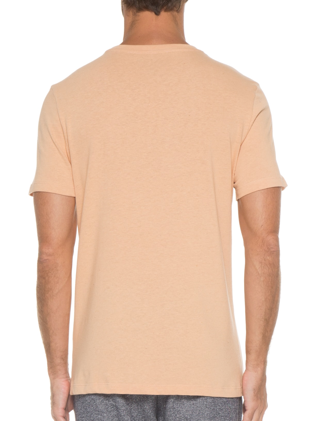 Camiseta Masculina Estampada Coqueiro Bege Barche